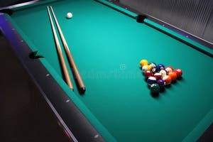 A Pool Table Set up For A Game Stock Photo Image Of Billiard A Pool Table Set up For A Game Stock Photo Image Of Billiard