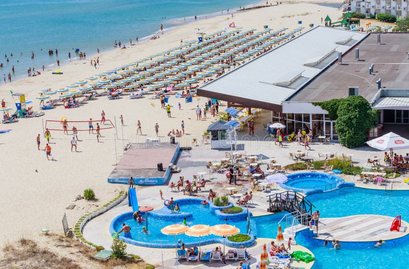 Pool on the territory of hotel. Resort Albena