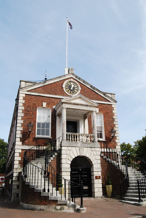 Poole Guildhall stock photo. Image of listed, office 78837814