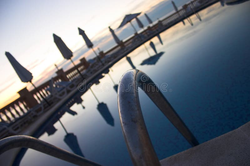 Poolside stock photos