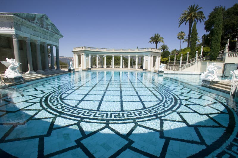 Poolside stock photo