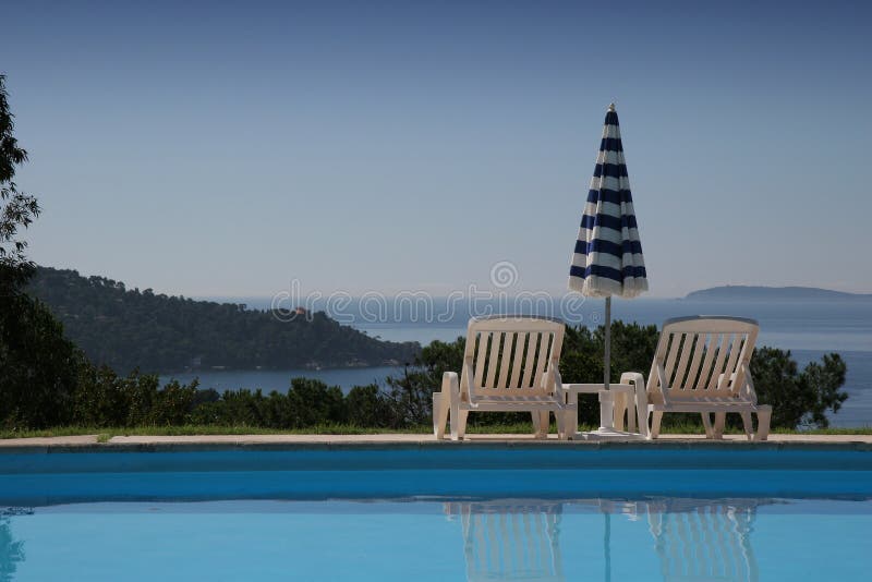 Poolside at le lavandou, french riviera