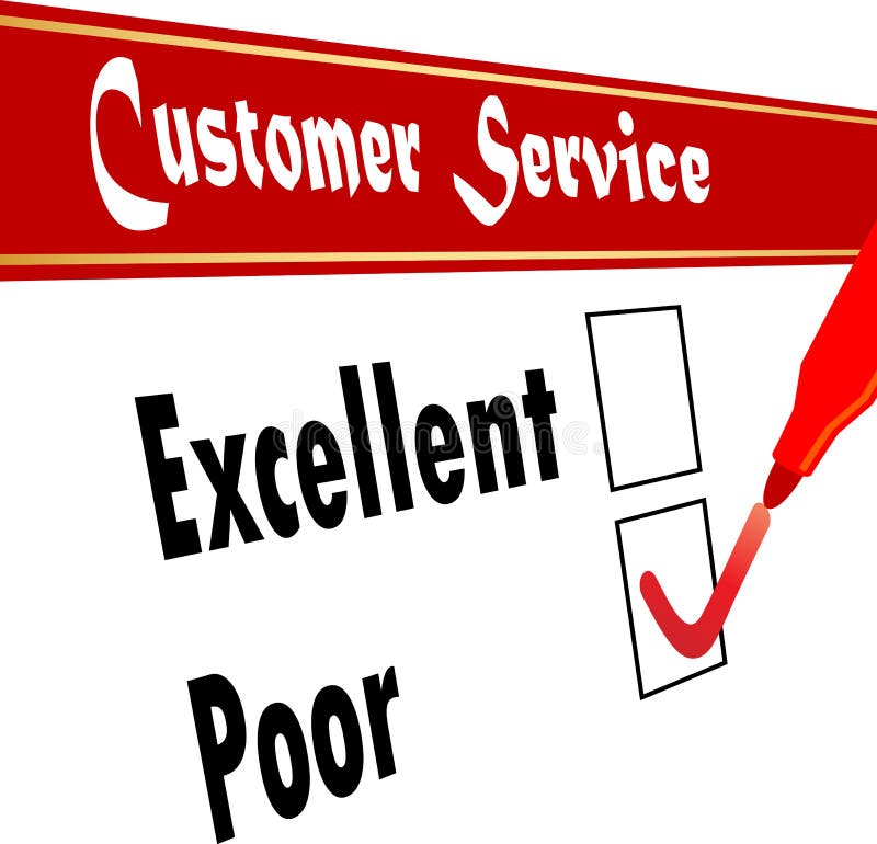 Poor rating stock illustration