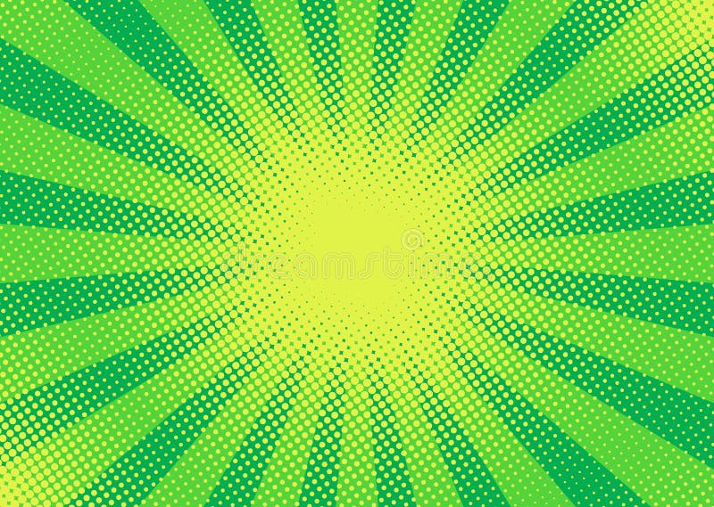 Starburst Green Abstract Background Stock Illustration - Illustration