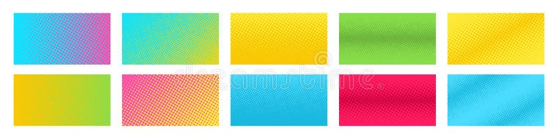 Pop Art. Backgrounds with dots. Colorful comic background. Halftone patterns. Cartoon funny retro pattern. Vector illustration