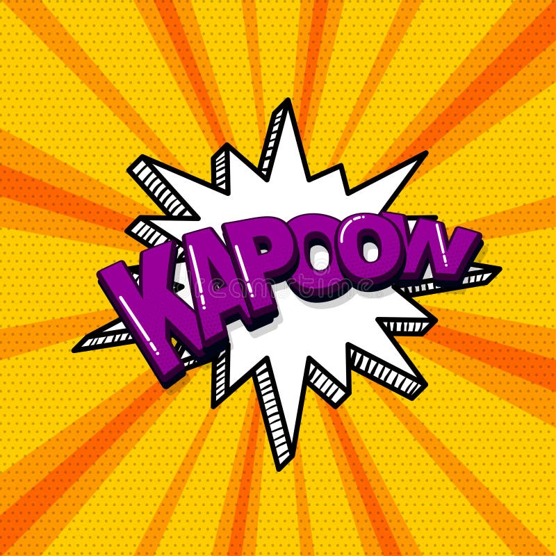 Pop-art grappige tekst royalty-vrije illustratie Pop-art grappige tekst royalty-vrije illustratie