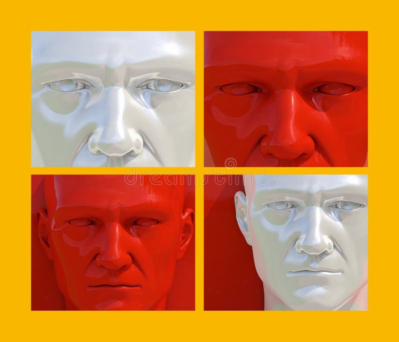 Pop Art Heads vector illustratie