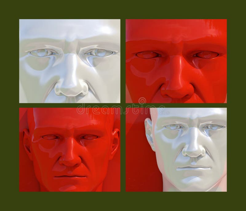 Pop Art Heads stock illustratie