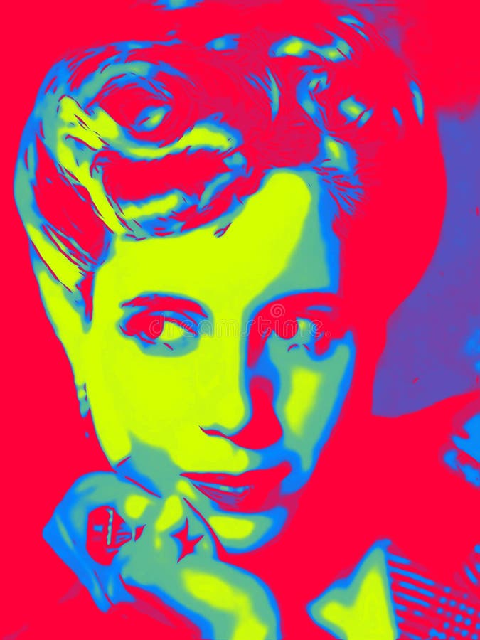 Pop Art Maria Eva Duarte De Peron of or Eva Peron Editorial Image ...