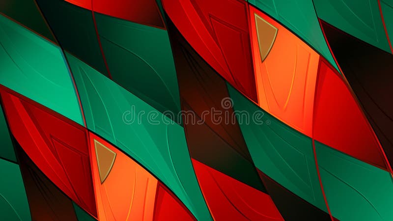 Motor de aprindere cu grafică pop și model retro, roșu și verde smarald stock illustration