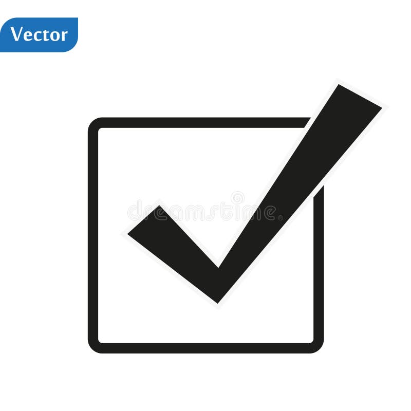 Pop art style vector icon check mark on white background eps10 vector illustration