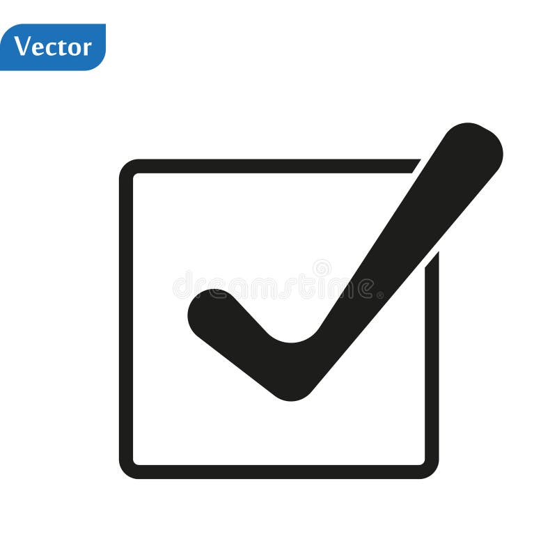Pop art style vector icon check mark on white background eps10 royalty free illustration