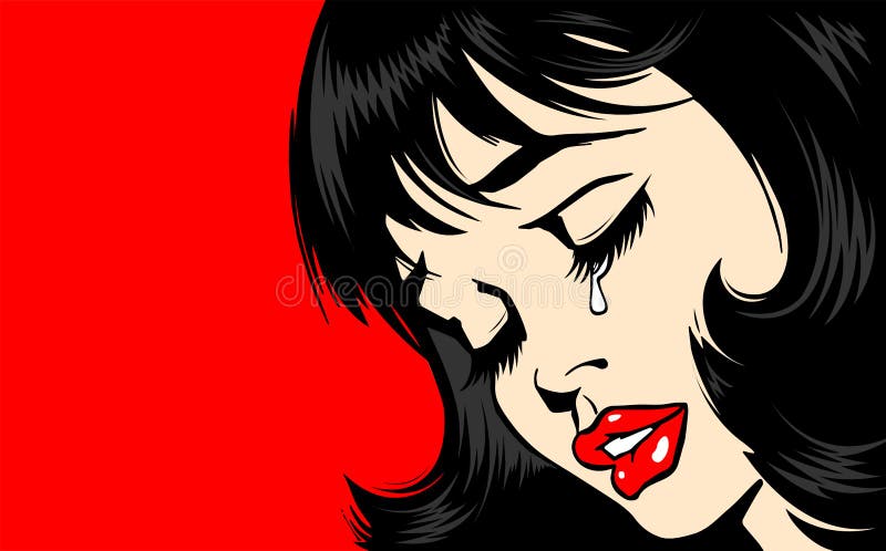 https://thumbs.dreamstime.com/b/pop-art-woman-%D1%81lose-up-beautiful-girl-style-crying-tear-lady-s-face-lush-red-lips-sexy-brunette-vector-162429156.jpg