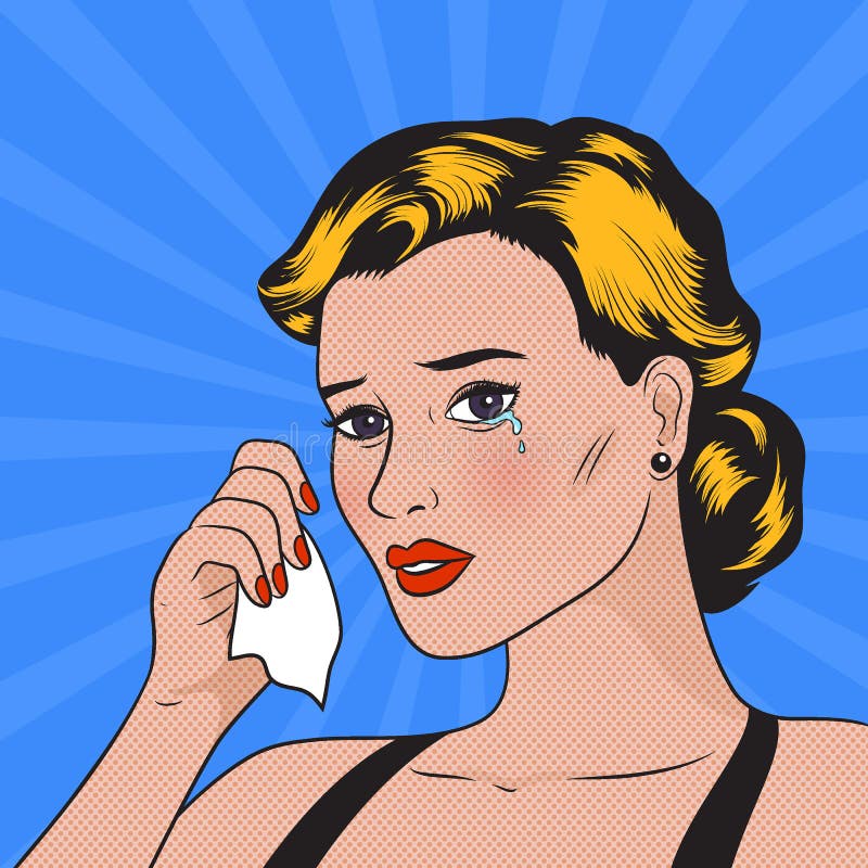 Woman Crying Pop Art Stock Illustrations 270 Woman