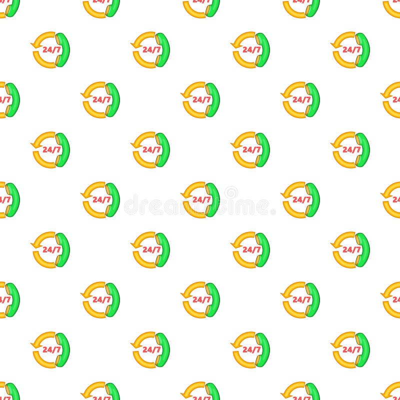 Poparcia centrum telefoniczne 24 godziny deseniowego kreskówka stylu ilustracja wektor Poparcia centrum telefoniczne 24 godziny deseniowego kreskówka stylu ilustracja wektor