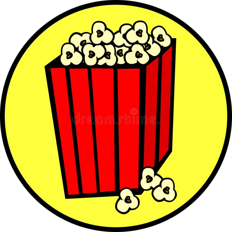 Popcorn Bag Vector Illustration Stock Vector Illustration of snack