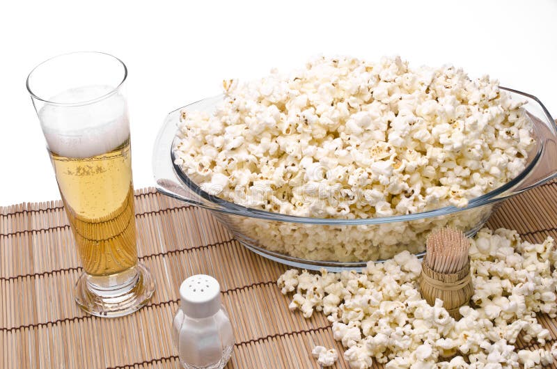 Image result for popcorn and beer
