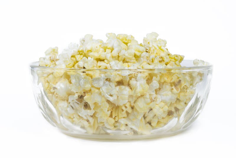 Popcorn Bowl stock photo. Image of fresh, popped, isolated 13180588
