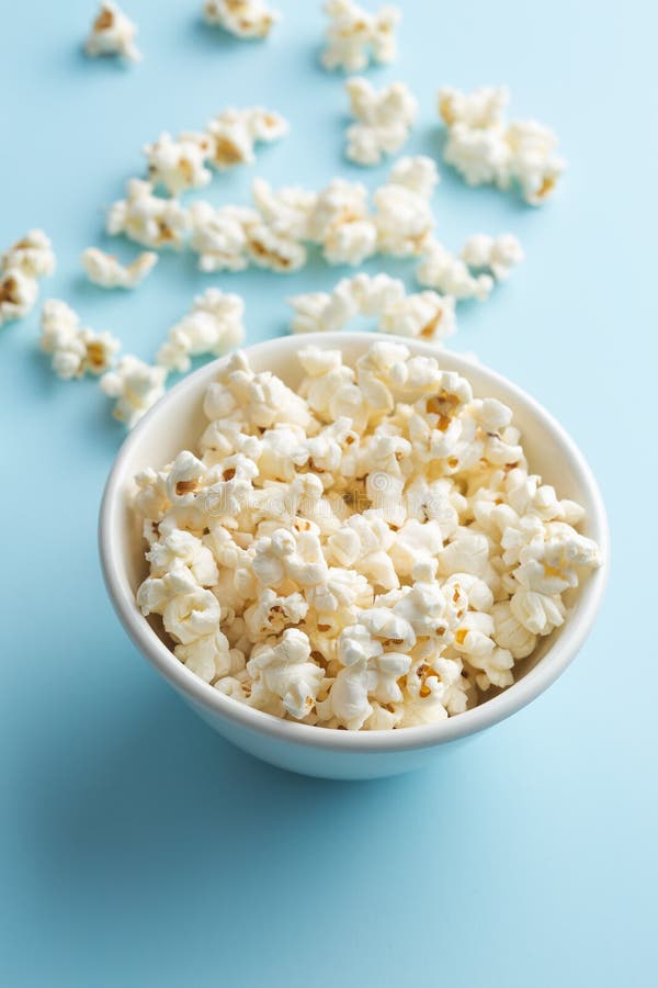 Popcorn in bowl stock image. Image of snack, fluffy, corn 35348161