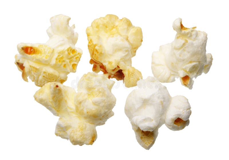 Popcorn, isolated stock photo