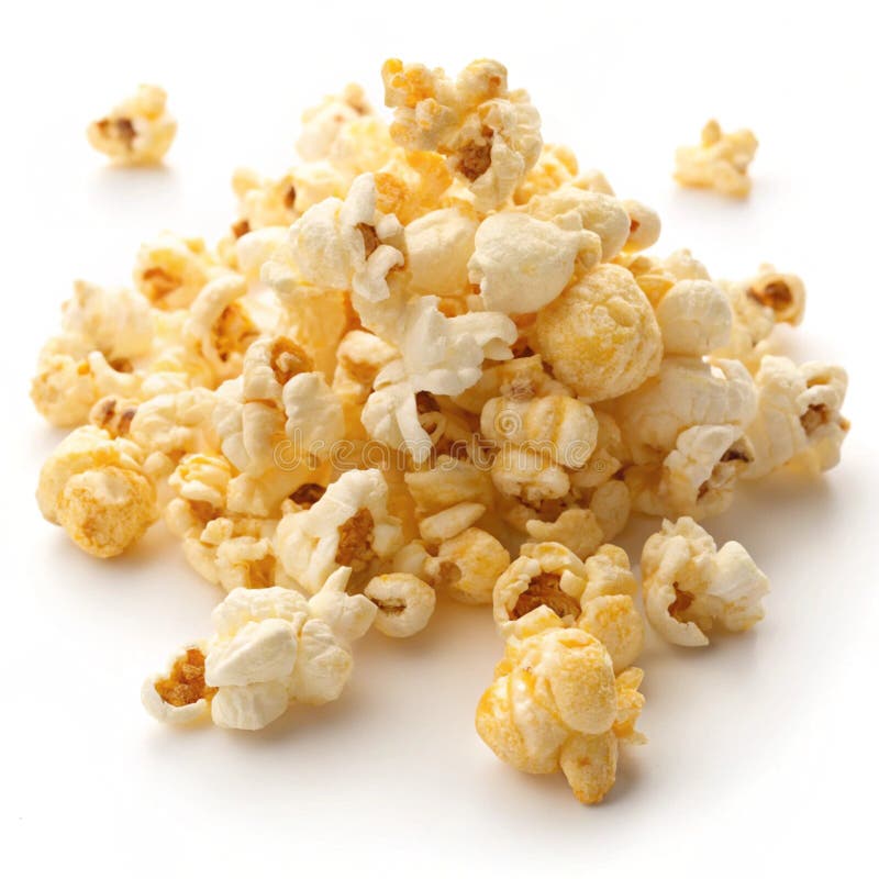 Popcorn isoliert auf weißem Hintergrund vektor abbildung