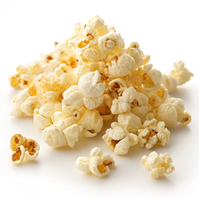Popcorn isoliert auf weißem Hintergrund vektor abbildung