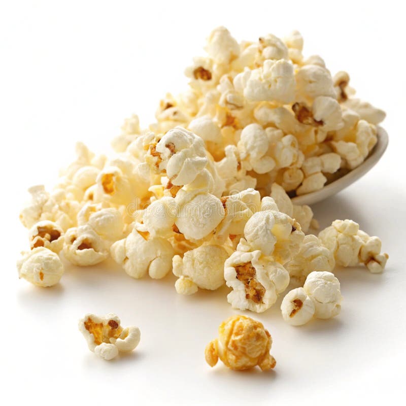 Popcorn isoliert stock abbildung