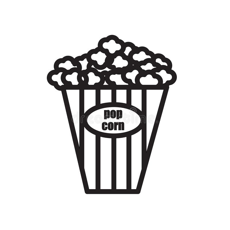 Popcorn Kernel Clipart Black And White