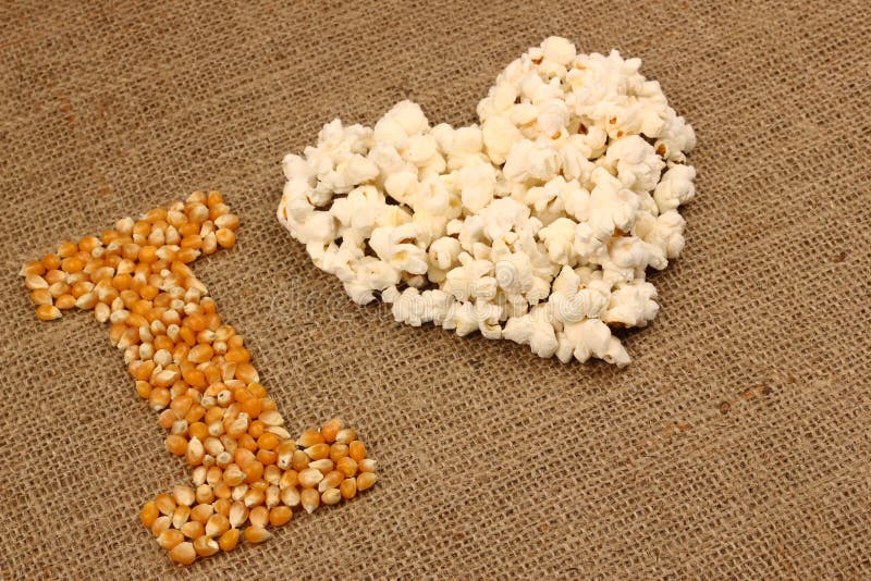 Popcorn Love stock photo. Image of food, fluffy, romance 14981078
