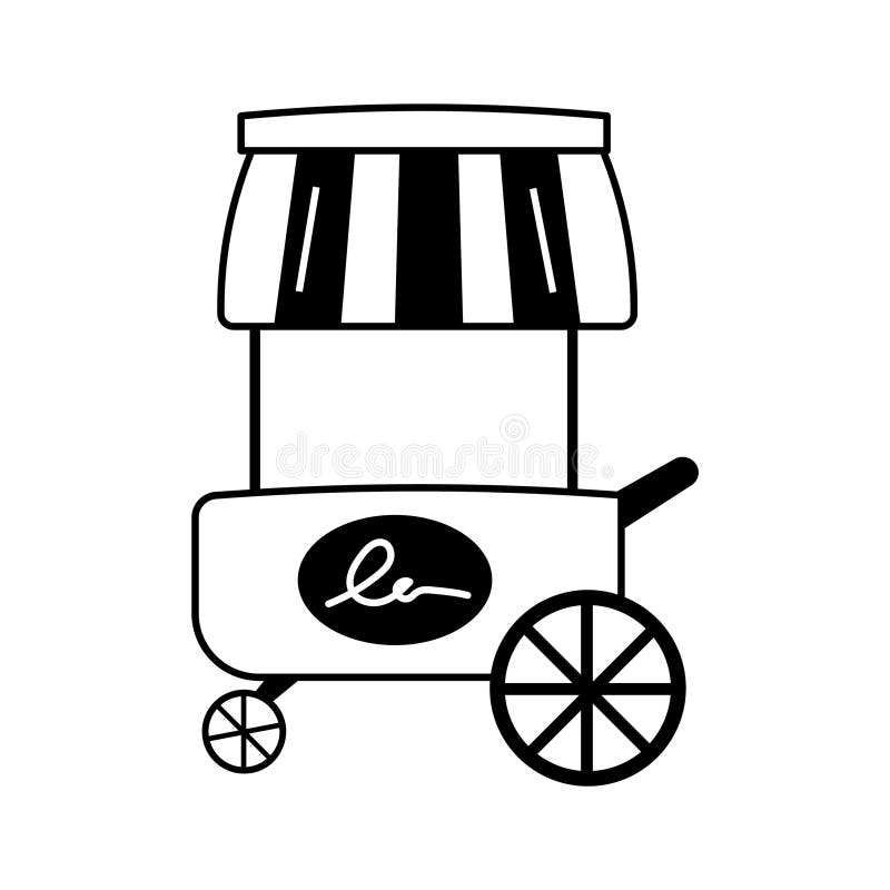 Popcorn Stand stock illustration