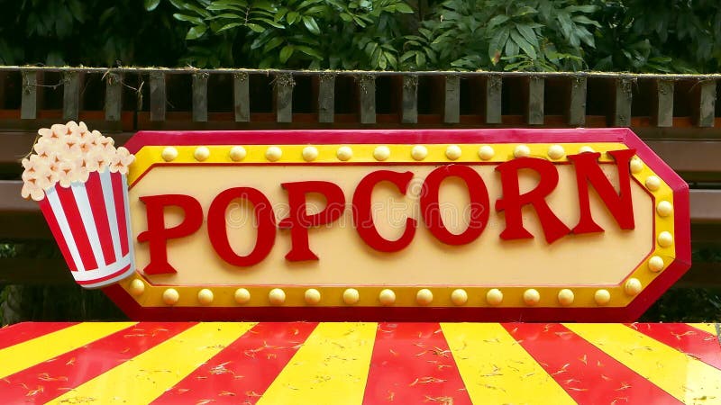 Popcorn σημάδι στοκ εικόνες Popcorn σημάδι στοκ εικόνες