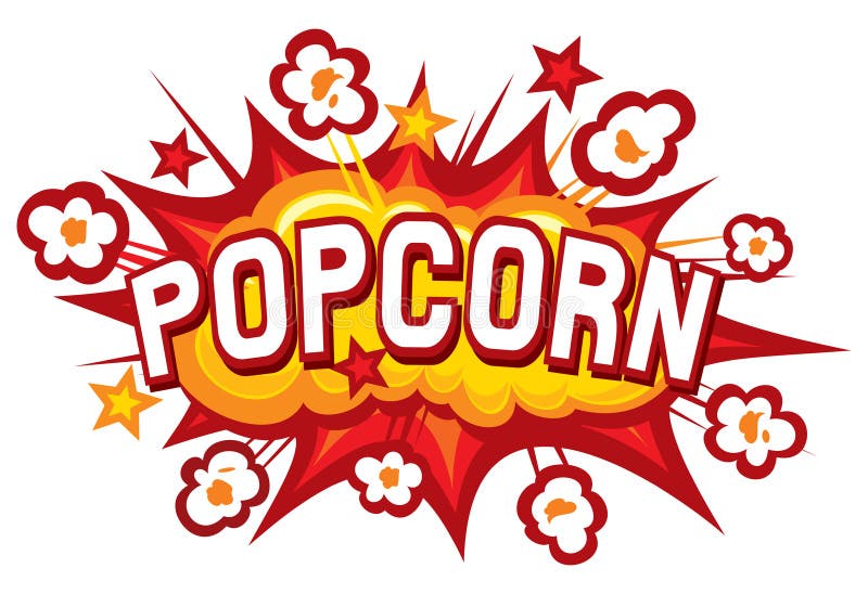 Popcorndesign royaltyfri illustrationer Popcorndesign royaltyfri illustrationer