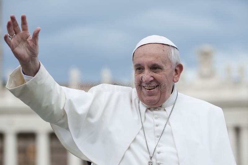 Pope Francis bless faithful royalty free stock photos Pope Francis bless faithful royalty free stock photos