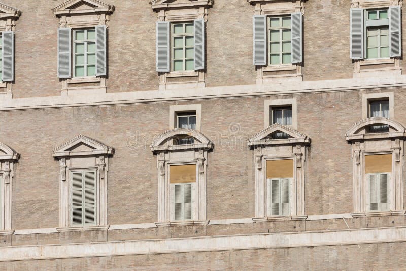 Vatican pope's apartment stock image. Image of architecture 22127425