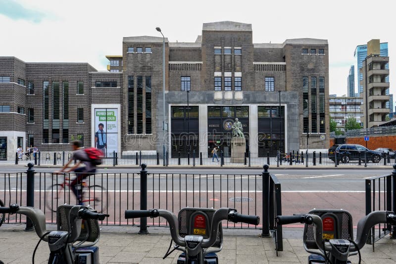 Poplar, London, UK - July 16, 2017: Poplar Baths, regenerated l