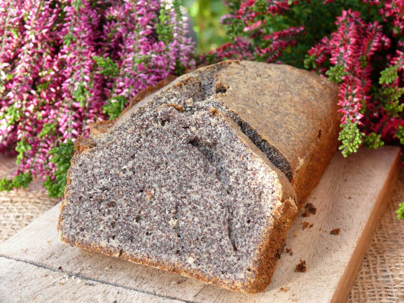 Poppies cake stock image. Image of jute, carrot, poppycakes 34608115