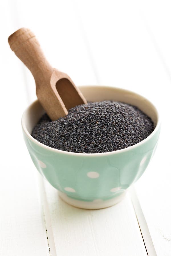 Poppy seed in bowl stock image. Image of nutrition, bowl 38464065