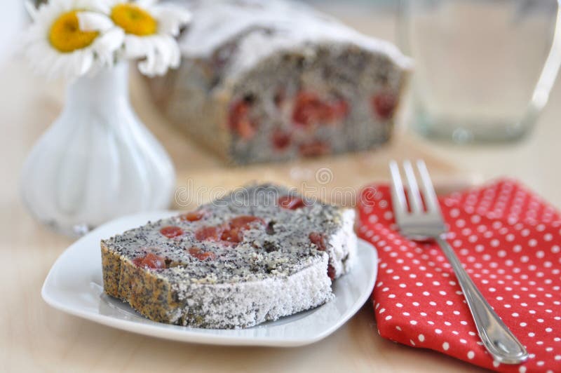 Poppy Seed Cake stock photo. Image of food, nutrition 32899348