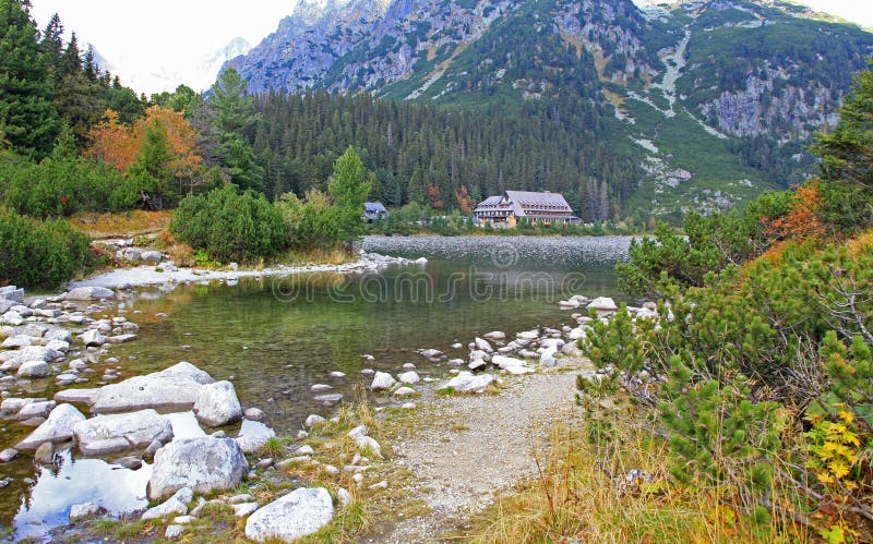 Popradske pleso - tarn in High Tatras, Slovakia