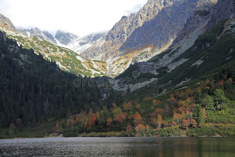 Popradske pleso - tarn in High Tatras, Slovakia