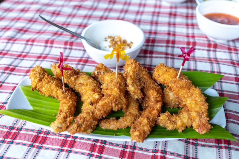 Popular Filipino Food - Filipino Style Fried Shrimp Tempura Stock Image