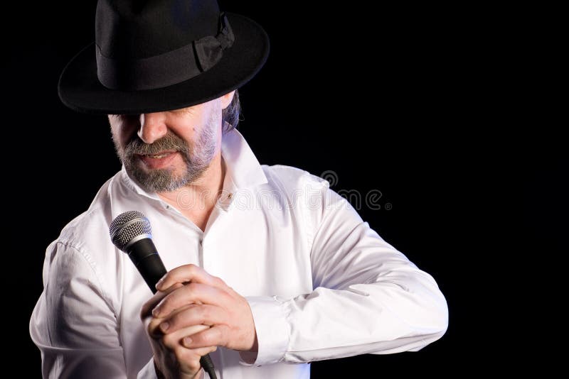 Popular Microphone profile stock image. Image of vocalist 1549171