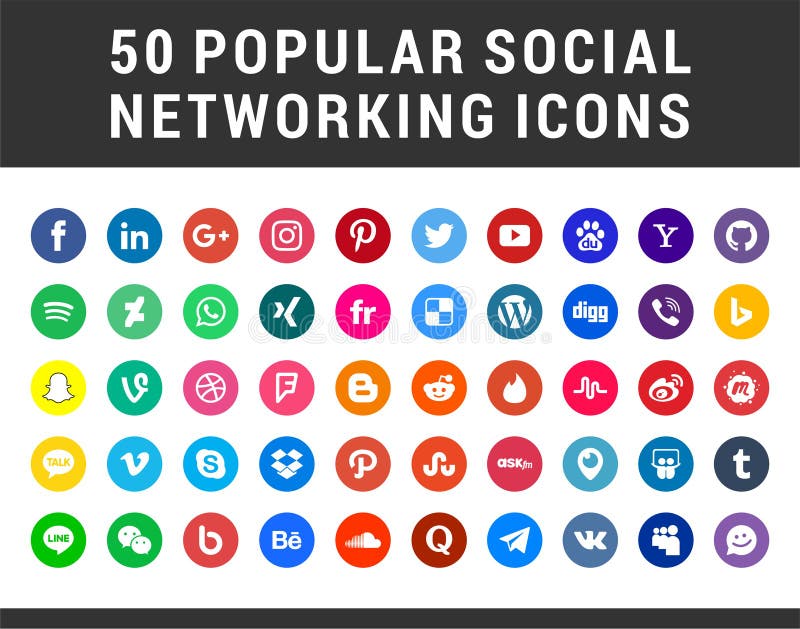social media icons illustrator social media icons illustrator
