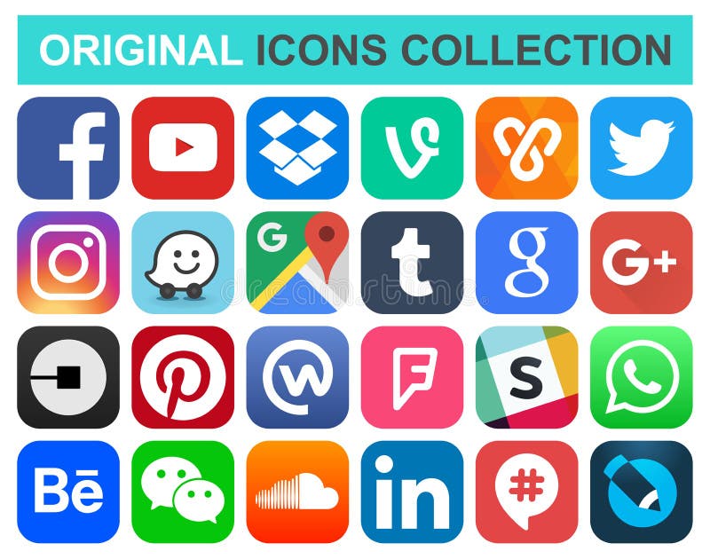 Popular social media and other icons. February 08, 2018: Popular social media and other icons: Facebook, Twitter, Instagram, Wechat, Pinterest and others Popular social media and other icons. February 08, 2018: Popular social media and other icons: Facebook, Twitter, Instagram, Wechat, Pinterest and others