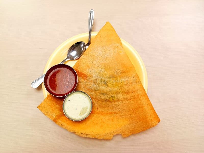 Delicious Indian Recipe-Masala Dosa-2 Stock Image - Image of unique
