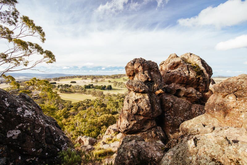 Hanging Rock in Macedon Ranges Australia