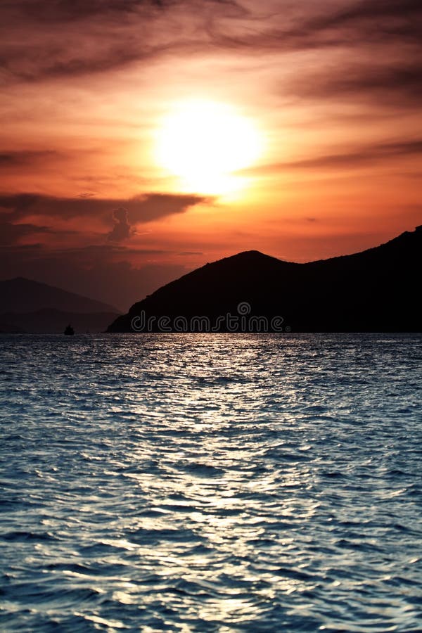 Por do sol foto de stock Por do sol foto de stock