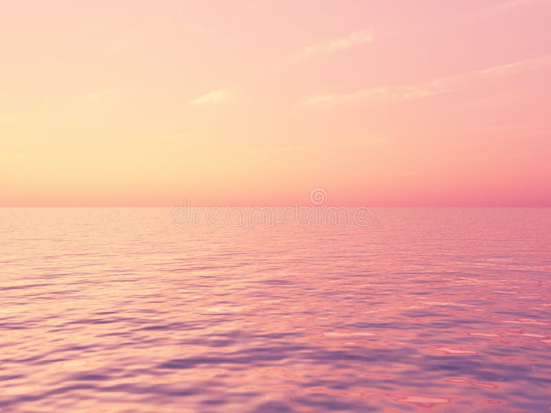 Por do sol bonito ilustração royalty free