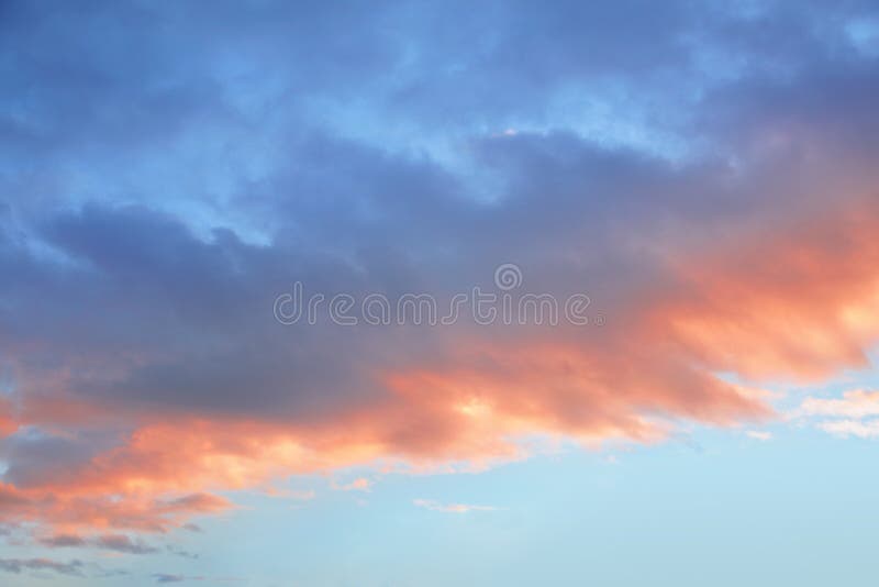 Céu frontal nuvem pôr do sol fotografia de stock royalty free