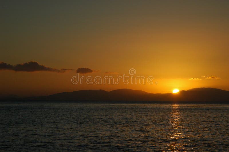 Por do sol dos consoles de Whitsunday foto de stock Por do sol dos consoles de Whitsunday foto de stock